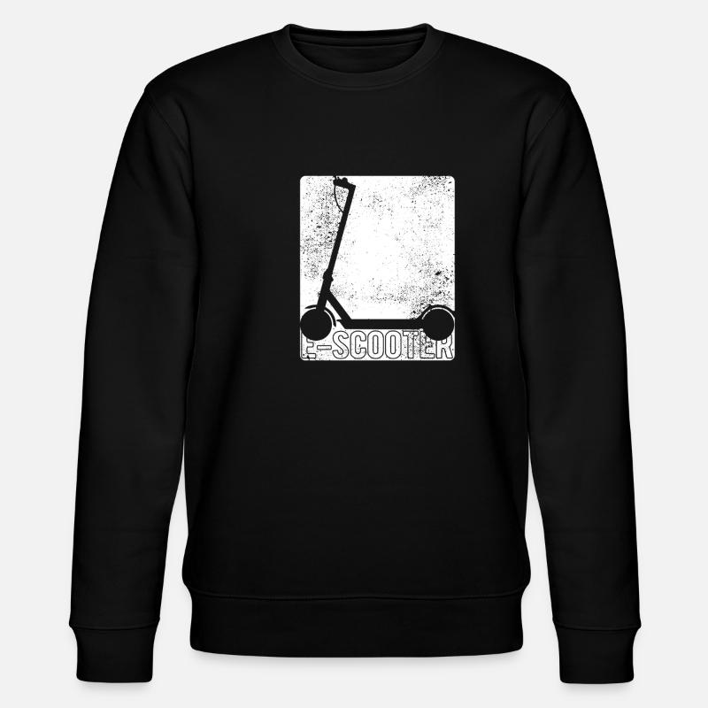E-Scooter, Elektro Roller mit Akku - Stanley/Stella Unisex Bio-Sweatshirt CHANGER  - Schwarz