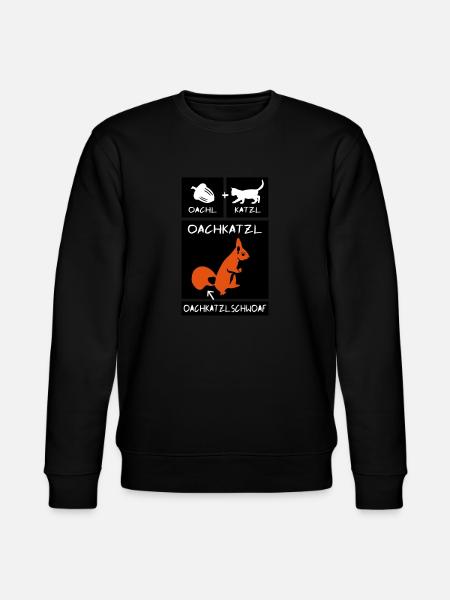 Eichhörnchen - Oachkatzlschwoaf - Stanley/Stella Unisex Bio-Sweatshirt CHANGER  - Schwarz