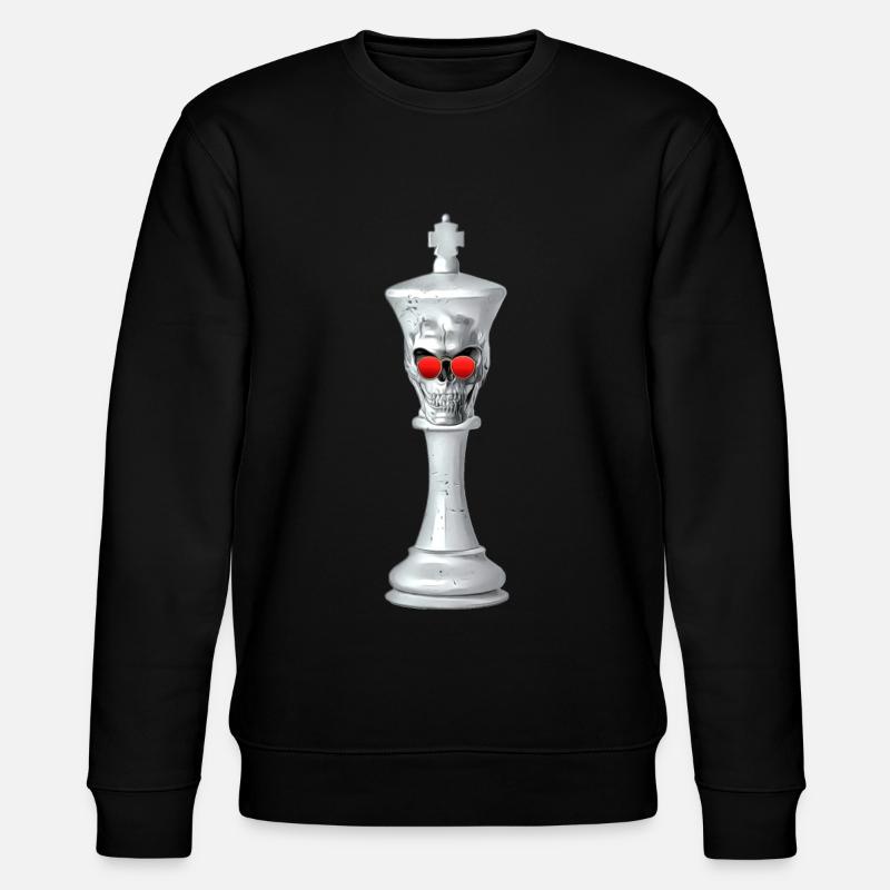 Schachfigur König - Stanley/Stella Unisex Bio-Sweatshirt CHANGER  - Schwarz