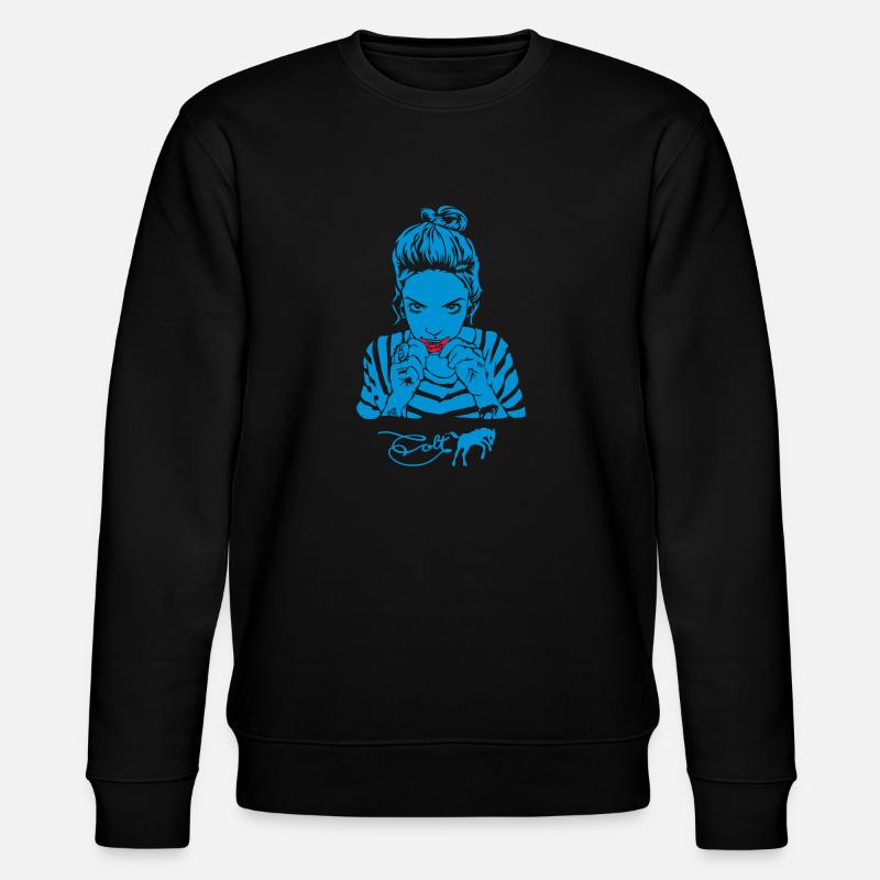 Colt Tattoo Lips - Stanley/Stella Unisex Bio-Sweatshirt CHANGER  - Schwarz