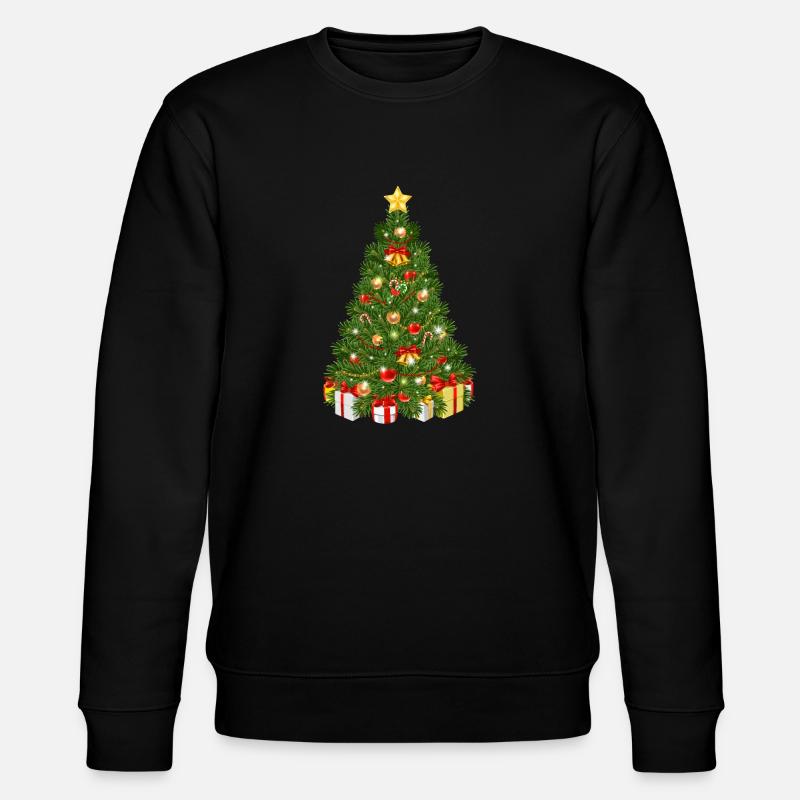 Christmas tree - Stanley/Stella CHANGER Unisex Organic Sweatshirt - black