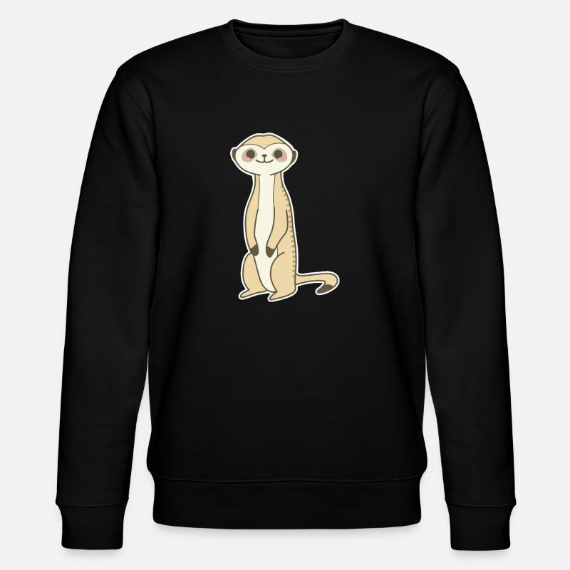 Erdmännchen - Stanley/Stella Unisex Bio-Sweatshirt CHANGER  - Schwarz