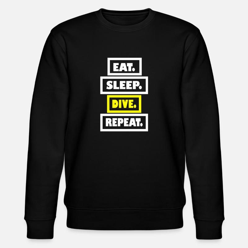 Diving Dive Dive - Stanley/Stella CHANGER Unisex Organic Sweatshirt - black