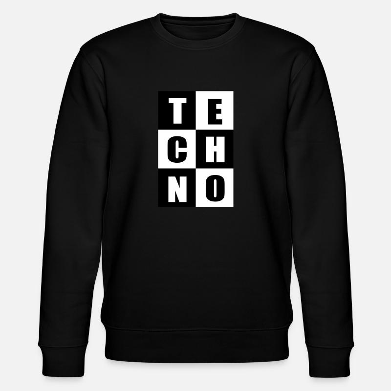 Citations de musique techno - Sweat bio CHANGER Stanley/Stella Unisexe - noir