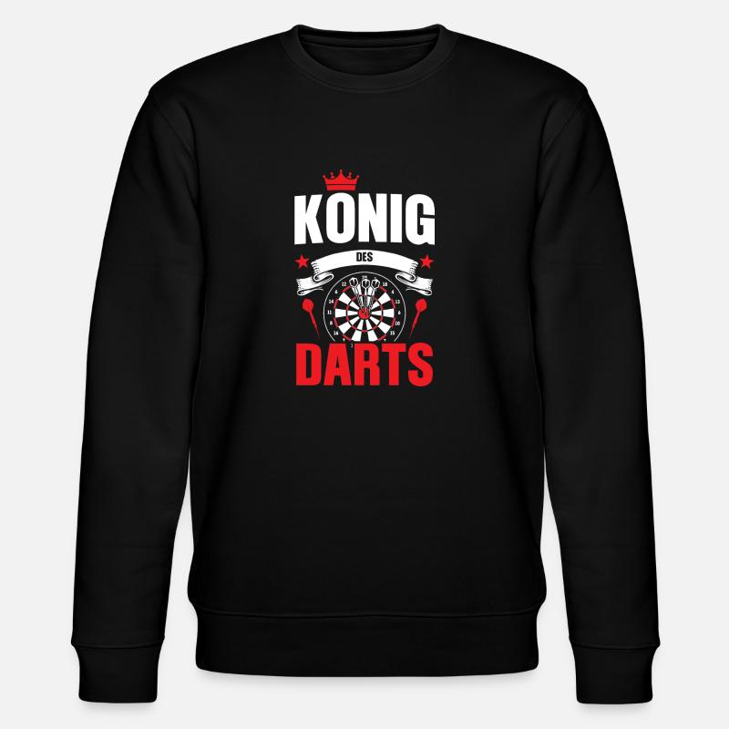 Darts Darten Darter Geschenk - Stanley/Stella Unisex Bio-Sweatshirt CHANGER - Schwarz