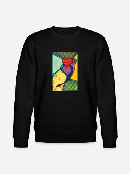 Heart - Stanley/Stella CHANGER Unisex Organic Sweatshirt - black