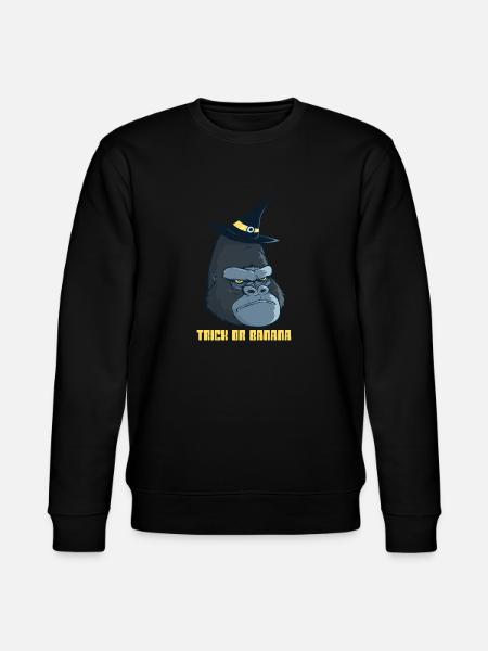 Halloween Gorilla 2 - Stanley/Stella CHANGER Unisex Organic Sweatshirt - black