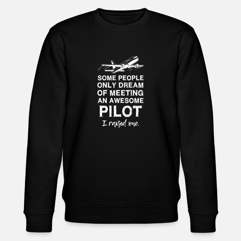 Pilot s Dad - Stanley/Stella Unisex Bio-Sweatshirt CHANGER  - Schwarz