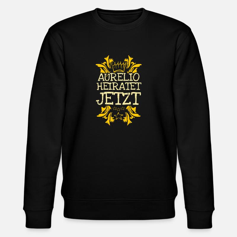 Bachelor Aurelio - Stanley/Stella Unisex Bio-Sweatshirt CHANGER  - Schwarz