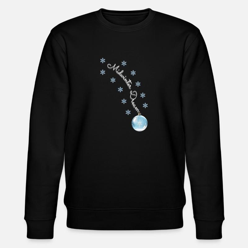 Winter Dreams - Magische Weihnachtskugel - Stanley/Stella Unisex Bio-Sweatshirt CHANGER  - Schwarz