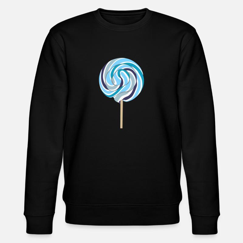 Bleu Lolli avec tige - Sweat bio CHANGER Stanley/Stella Unisexe - noir