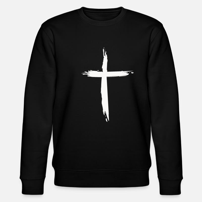 Kreuz - Stanley/Stella Unisex Bio-Sweatshirt CHANGER  - Schwarz