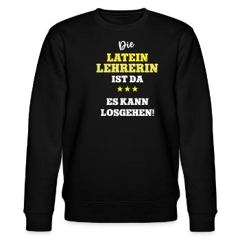 Lehrerin Latein Griechisch Latinistik Sprache - Stanley/Stella Unisex Bio-Sweatshirt CHANGER  - Schwarz - Vorne - Nik (191cm) & Marisol (170cm)