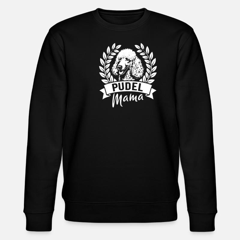 Pudel Mama - Hundebesitzerin - Stanley/Stella Unisex Bio-Sweatshirt CHANGER  - Schwarz