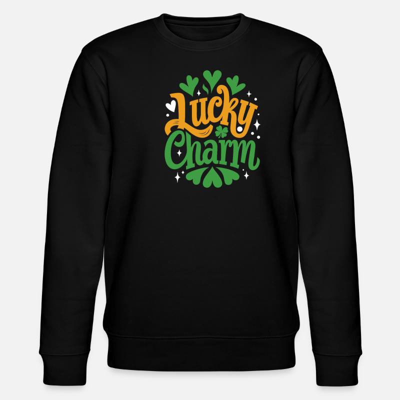 Porte-bonheur - Saint-Patrick - Irlande - Sweat bio CHANGER Stanley/Stella Unisexe - noir