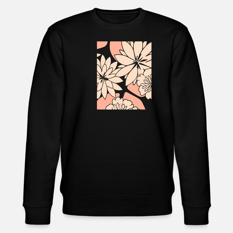 Fleurs - Printemps - Été - Fleurs - Sweat bio CHANGER Stanley/Stella Unisexe - noir