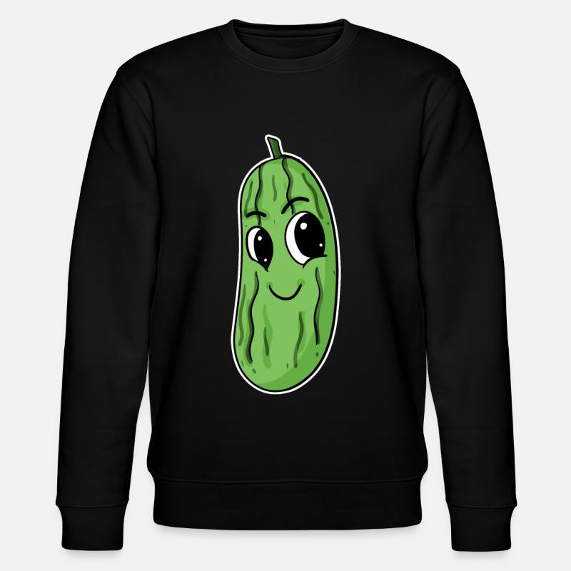 Motif de concombre - Sweat bio CHANGER Stanley/Stella Unisexe - noir