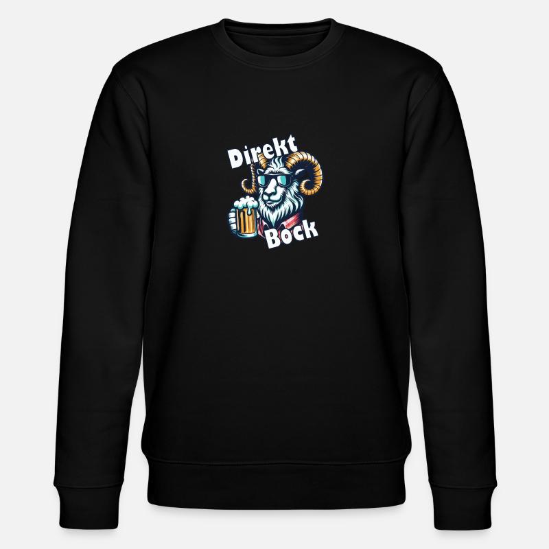 Direkt Bock - Stanley/Stella Unisex Bio-Sweatshirt CHANGER  - Schwarz