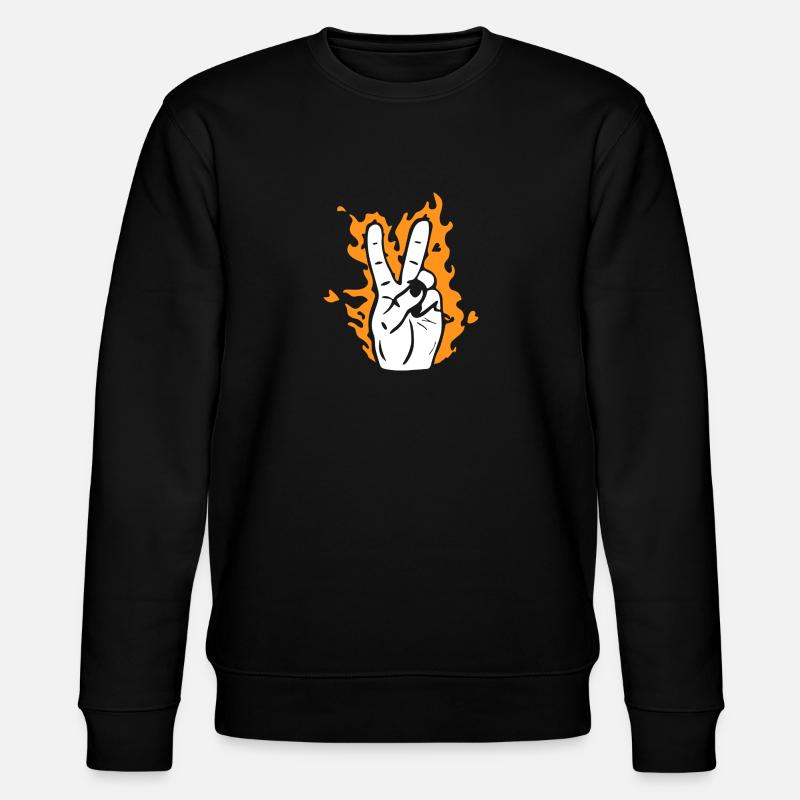Signe de Paix - Sweat bio CHANGER Stanley/Stella Unisexe - noir