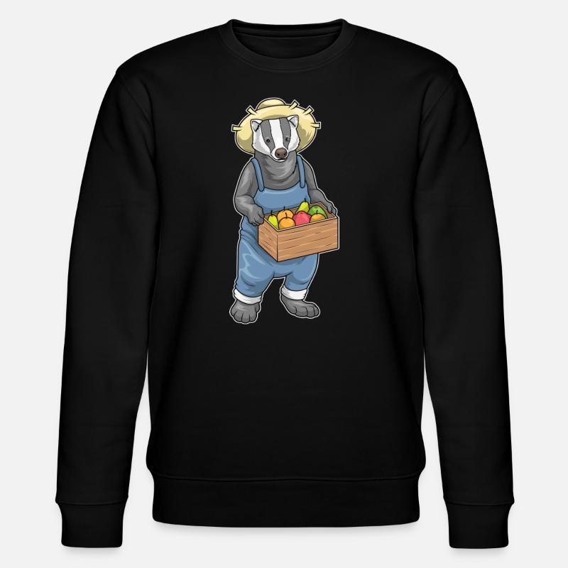 Badger Farmer Fruit - Stanley/Stella CHANGER Unisex Organic Sweatshirt - black
