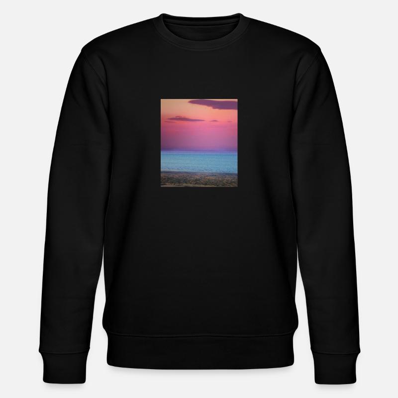 Synthwave Beach - Stanley/Stella CHANGER Unisex Organic Sweatshirt - black