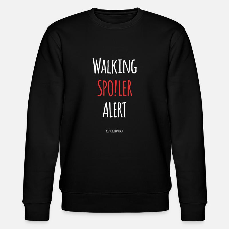 Walking Spoiler Alert - Stanley/Stella CHANGER Unisex Organic Sweatshirt - black