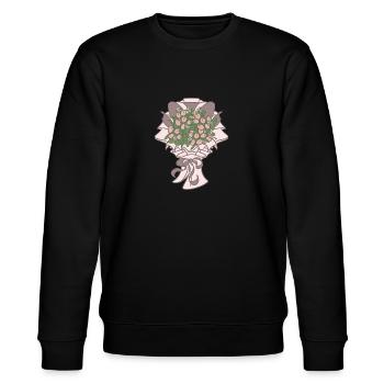 Beau bouquet de fleurs - Sweat bio CHANGER Stanley/Stella Unisexe - noir - Devant - Nik (191cm) & Marisol (170cm)