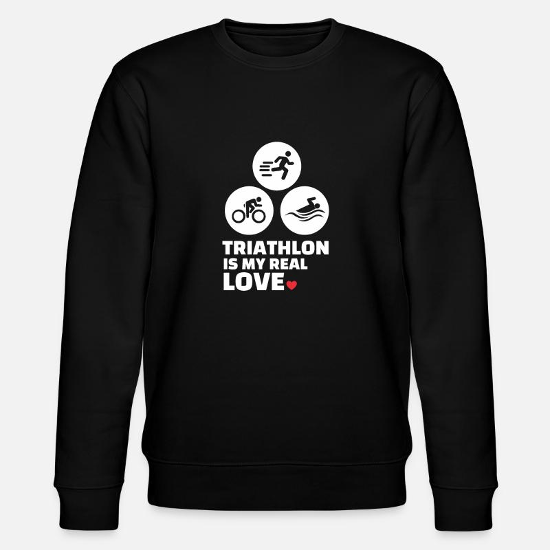J’adore le triathlon - Sweat bio CHANGER Stanley/Stella Unisexe - noir