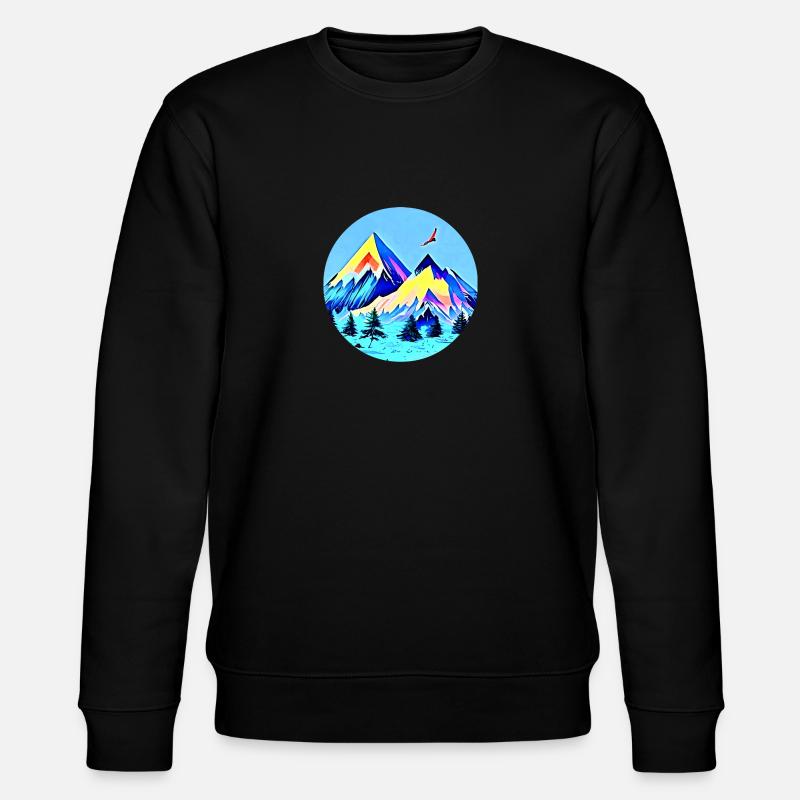Lonely Eagle - Stanley/Stella Unisex Bio-Sweatshirt CHANGER  - Schwarz