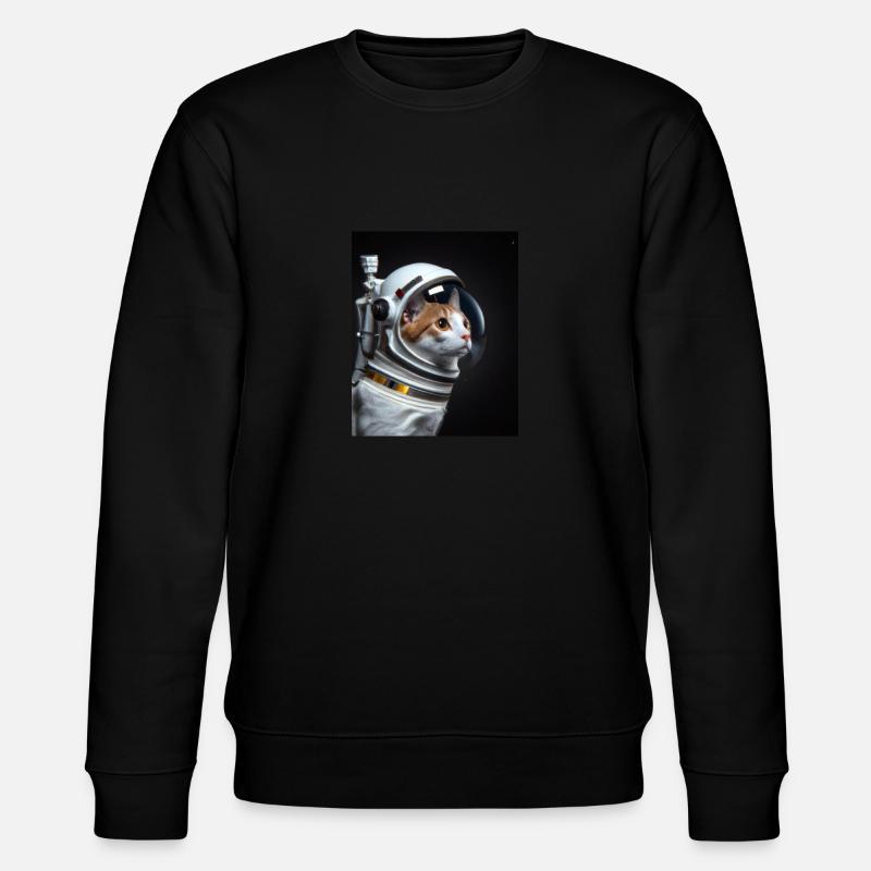 Chat comme astronaute - Sweat bio CHANGER Stanley/Stella Unisexe - noir