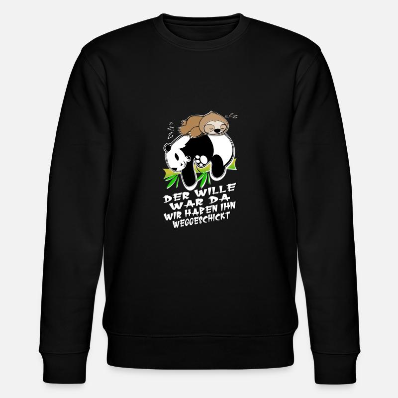 pand faultier - Stanley/Stella Unisex Bio-Sweatshirt CHANGER  - Schwarz