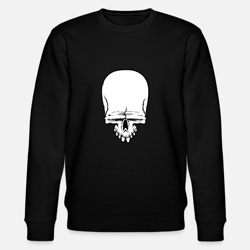 schädel skull - Stanley/Stella Unisex Bio-Sweatshirt CHANGER  - Schwarz
