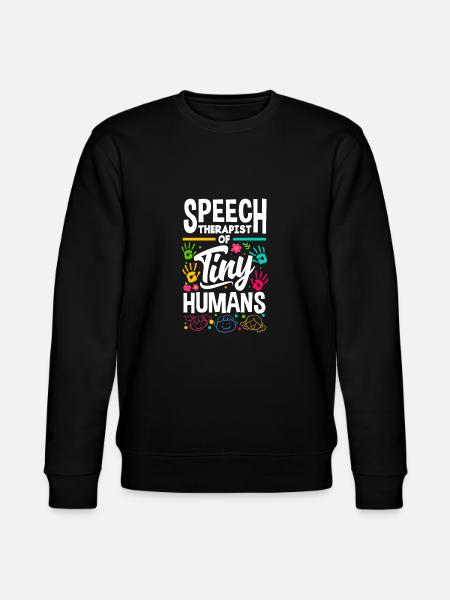 Speech Language Pathologist Pediatric Speech - Stanley/Stella Unisex Bio-Sweatshirt CHANGER  - Schwarz