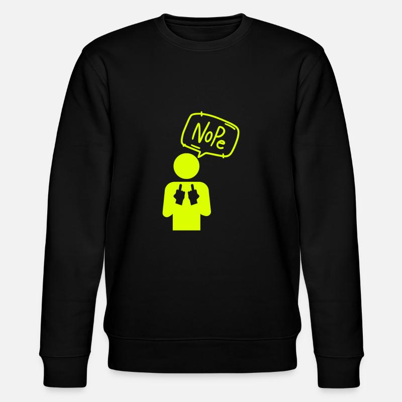 Nope - Stanley/Stella Unisex Bio-Sweatshirt CHANGER  - Schwarz