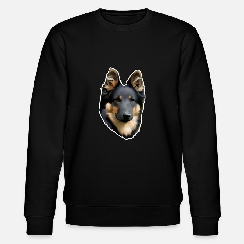 Böhmischer Schäferhund chodsky - Stanley/Stella Unisex Bio-Sweatshirt CHANGER  - Schwarz