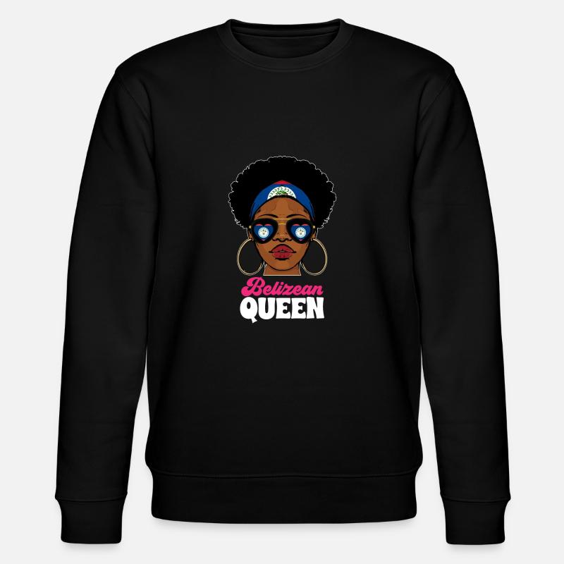 Belize Flag Belizean - Stanley/Stella CHANGER Unisex Organic Sweatshirt - black