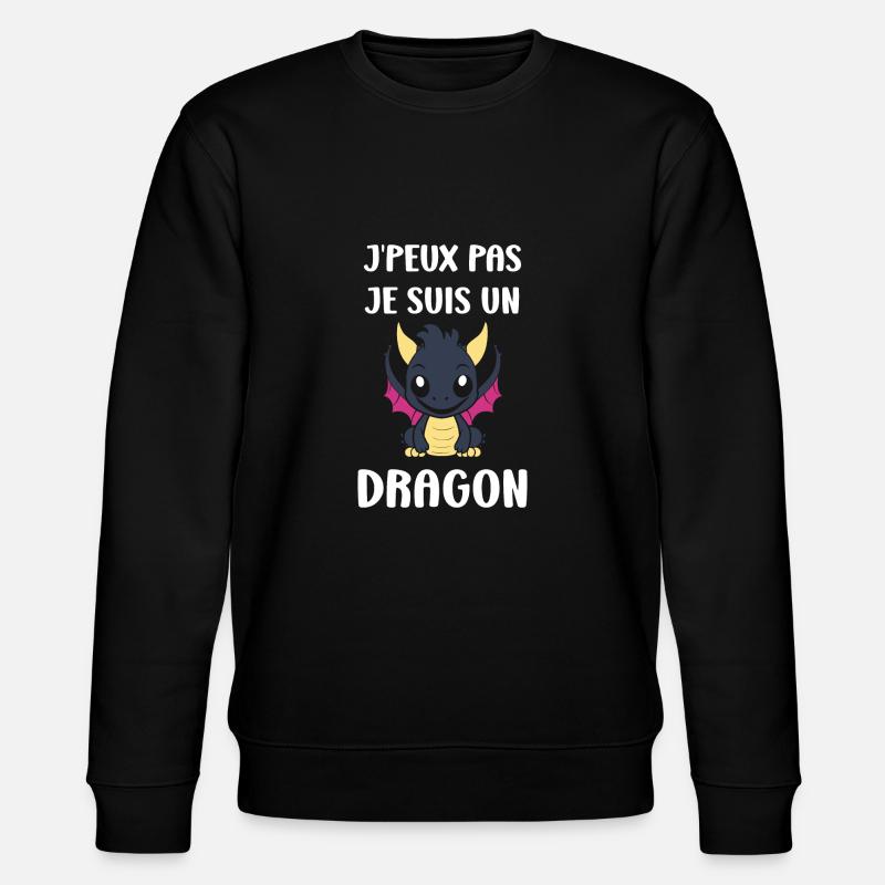 Bébé dragon - Sweat bio CHANGER Stanley/Stella Unisexe - noir