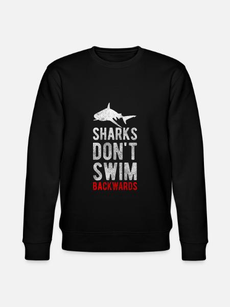 Shark Underwater Fishing Holidays - Stanley/Stella CHANGER Unisex Organic Sweatshirt - black