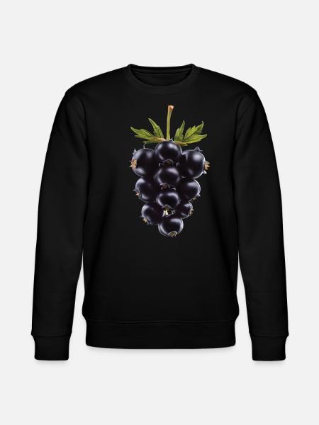 Brombeere Frucht - Stanley/Stella Unisex Bio-Sweatshirt CHANGER  - Schwarz