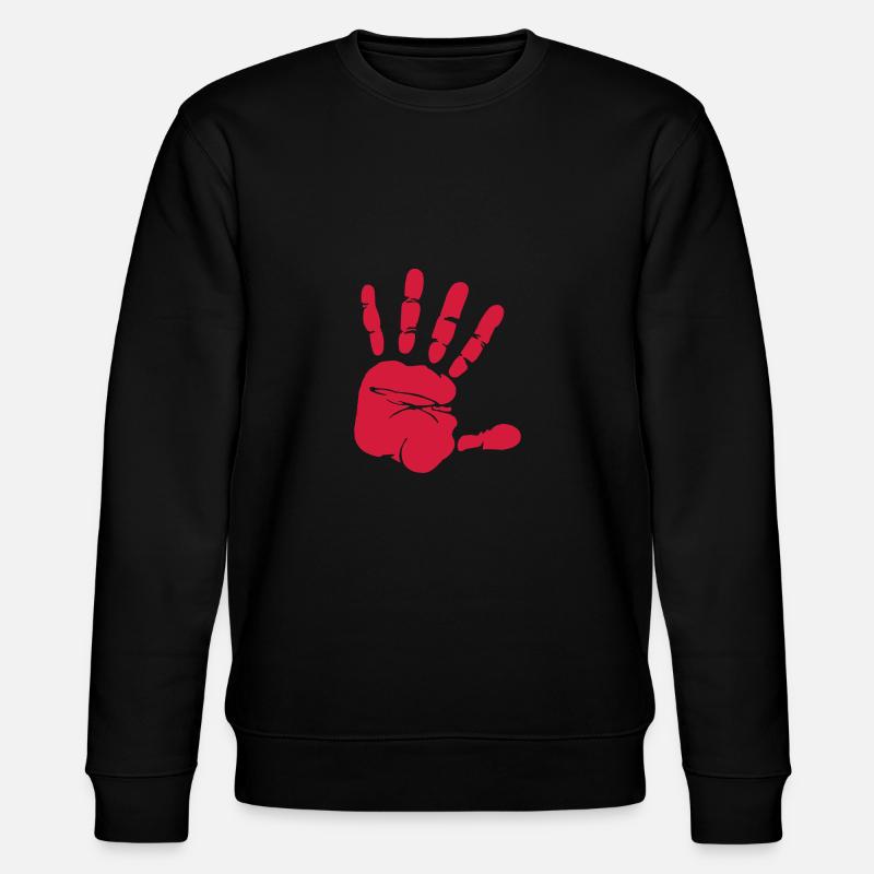 Empreinte de la main - Sweat bio CHANGER Stanley/Stella Unisexe - noir