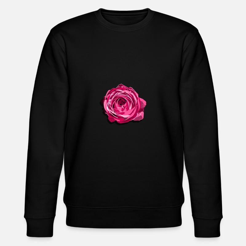 Fleur d’une rose rouge - Sweat bio CHANGER Stanley/Stella Unisexe - noir