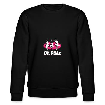 Oh Plies Ballett-Tanzlehrerin Tanzen - Stanley/Stella Unisex Bio-Sweatshirt CHANGER  - Schwarz - Vorne - Nik (191cm) & Marisol (170cm)