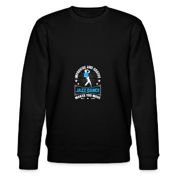 Improvise And Groove Jazztanz Jazzdance - Stanley/Stella Unisex Bio-Sweatshirt CHANGER  - Schwarz - Vorne - Nik (191cm) & Marisol (170cm)