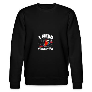 I Need Macaw Fairy for Coffee Lovers - Stanley/Stella CHANGER Unisex Organic Sweatshirt - black - Front - Nik (191cm) & Marisol (170cm)