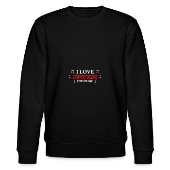 Japanische Pop musik Liebhaber, K-pop - Stanley/Stella Unisex Bio-Sweatshirt CHANGER  - Schwarz - Vorne - Nik (191cm) & Marisol (170cm)