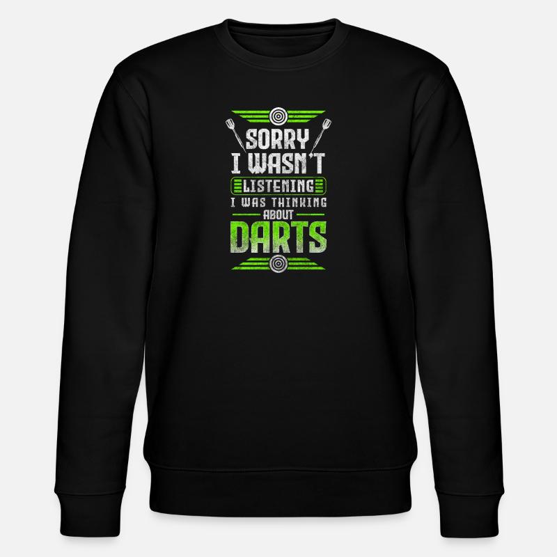 Dart Turnier Spieler Wettkampf - Stanley/Stella Unisex Bio-Sweatshirt CHANGER  - Schwarz