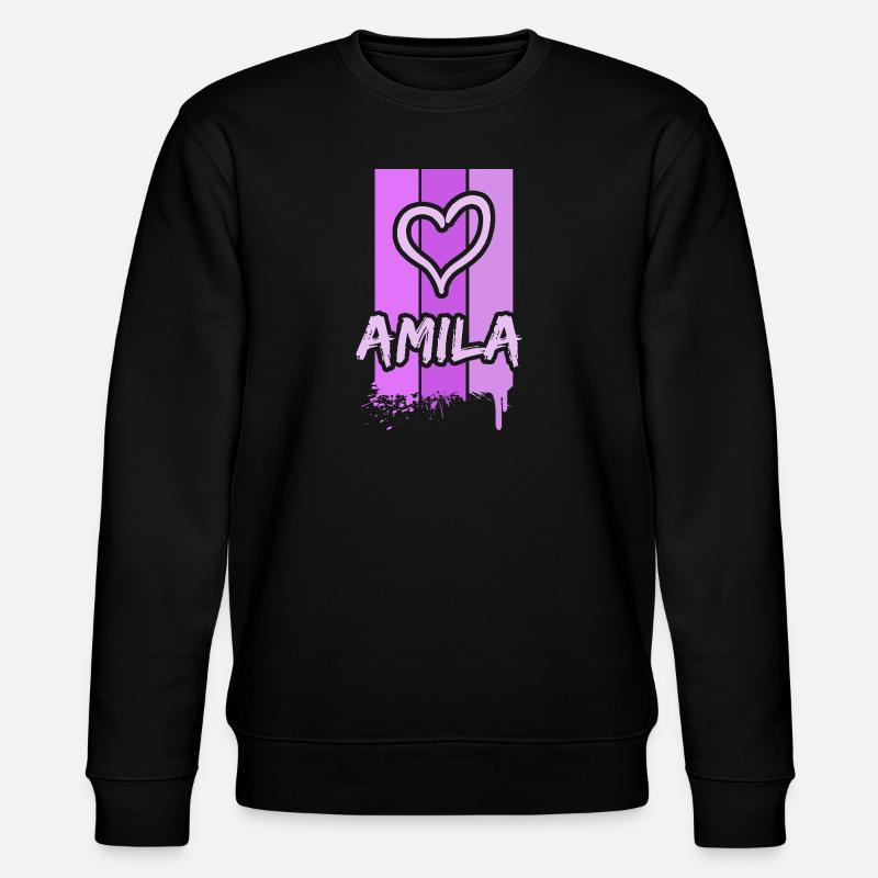 Amila als Amila - Stanley/Stella Unisex Bio-Sweatshirt CHANGER  - Schwarz