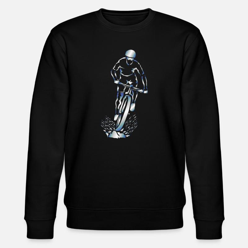 Cycliste Silhouette Splash VTT - Sweat bio CHANGER Stanley/Stella Unisexe - noir