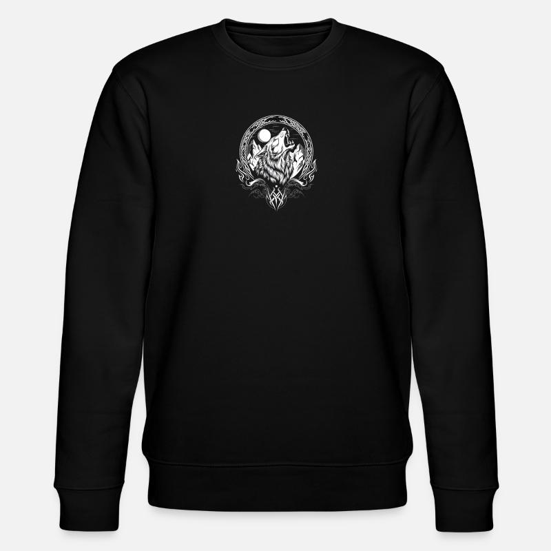 Viking Wolf - Stanley/Stella CHANGER Unisex Organic Sweatshirt - black