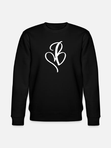 Ein Herz erleichtert "B" - Stanley/Stella Unisex Bio-Sweatshirt CHANGER  - Schwarz